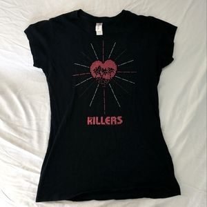 The Killers Heart with Palm Trees Concert T-shirt Size L (fits small)